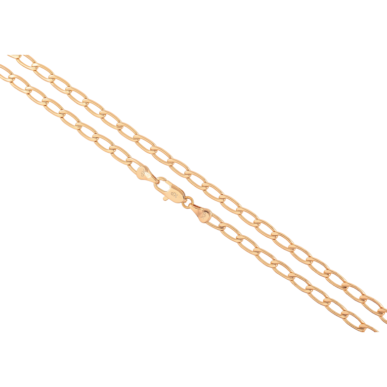 Цепочка Xuping цвет Позолота 18K "Плетение Панцирное" длинна 60см х 4мм фото №1