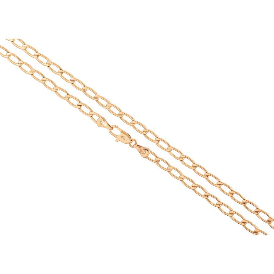 Цепочка Xuping цвет Позолота 18K "Плетение Панцирное" длинна 60см х 4мм фото №1