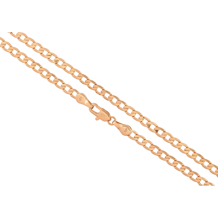 Ланцюжок Xuping колір Позолота 18K "Плетіння Панцирне" довжина 49см х 4мм фото №3