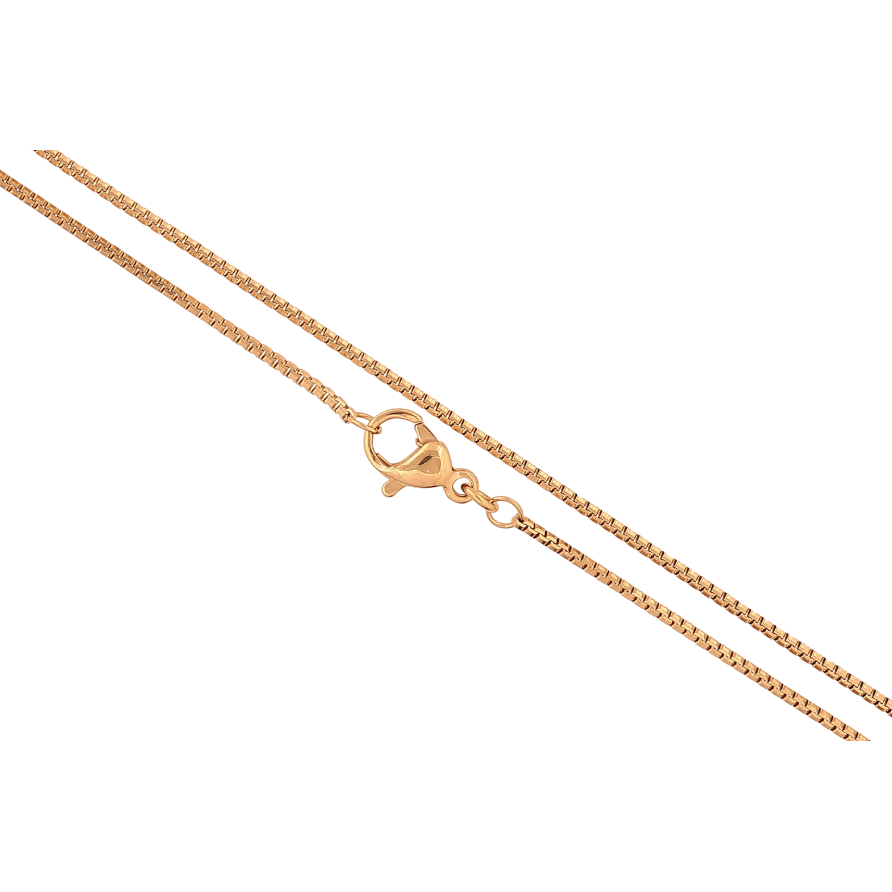 Ланцюжок Xuping колір Позолота 18K "Плетіння Венеціанське" довжина 45см х 1мм фото №1 Ланцюжок Xuping колір Позолота 18K "Плетіння Венеціанське" довжина 45см х 1мм фото №1