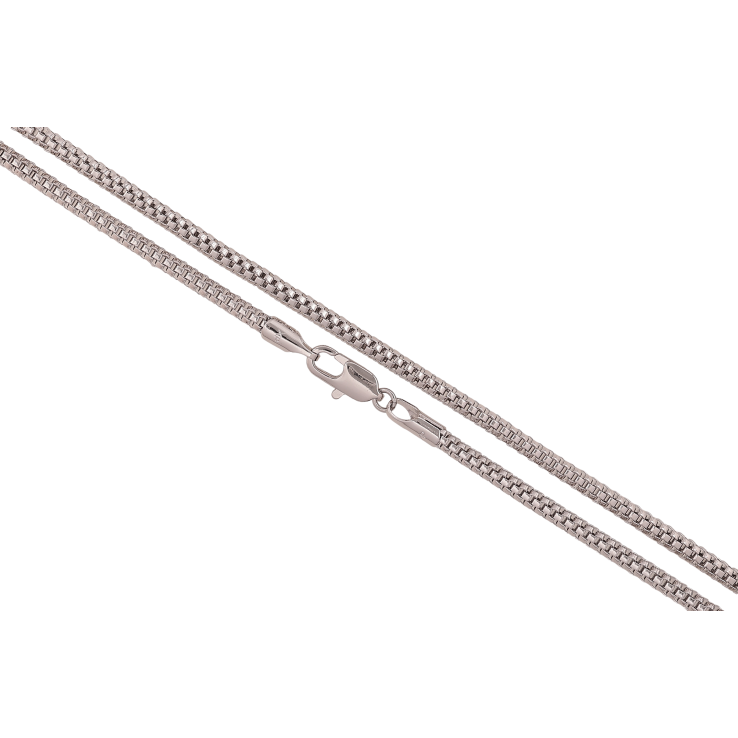 Ланцюжок Xuping колір Родій "Плетіння шнур Фантазійний" довжина 50см х 3мм фото №10