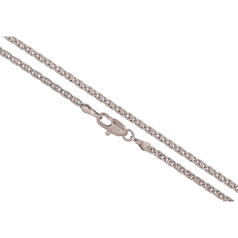 Цепочка Xuping цвет Родий "Плетение Птичий Глаз" длина 45см х 2мм фото №1