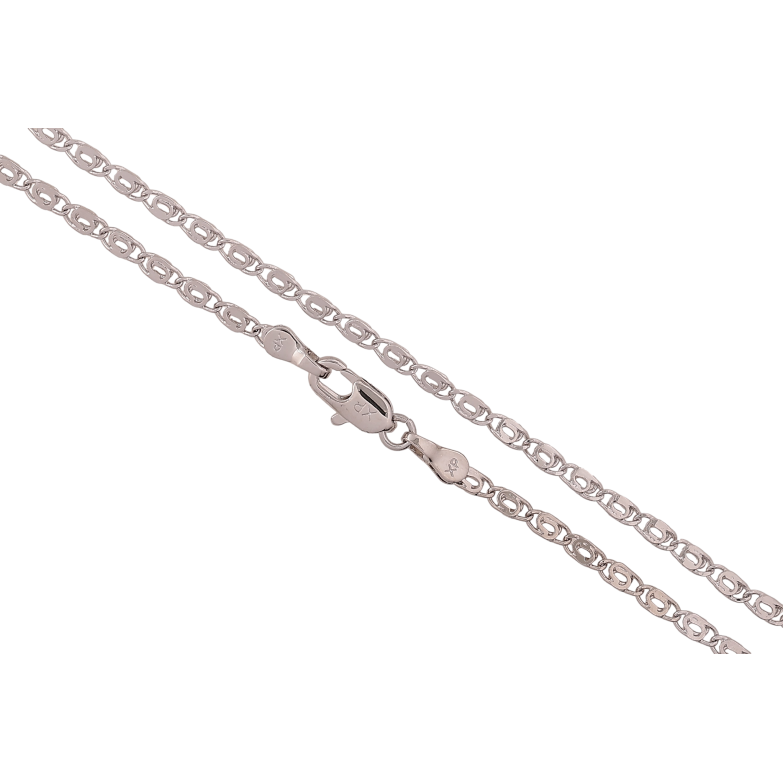 Цепочка Xuping цвет Родий "Плетение Птичий глаз" длина 45см х 2.5мм фото №1 Цепочка Xuping цвет Родий "Плетение Птичий глаз" длина 45см х 2.5мм фото №1