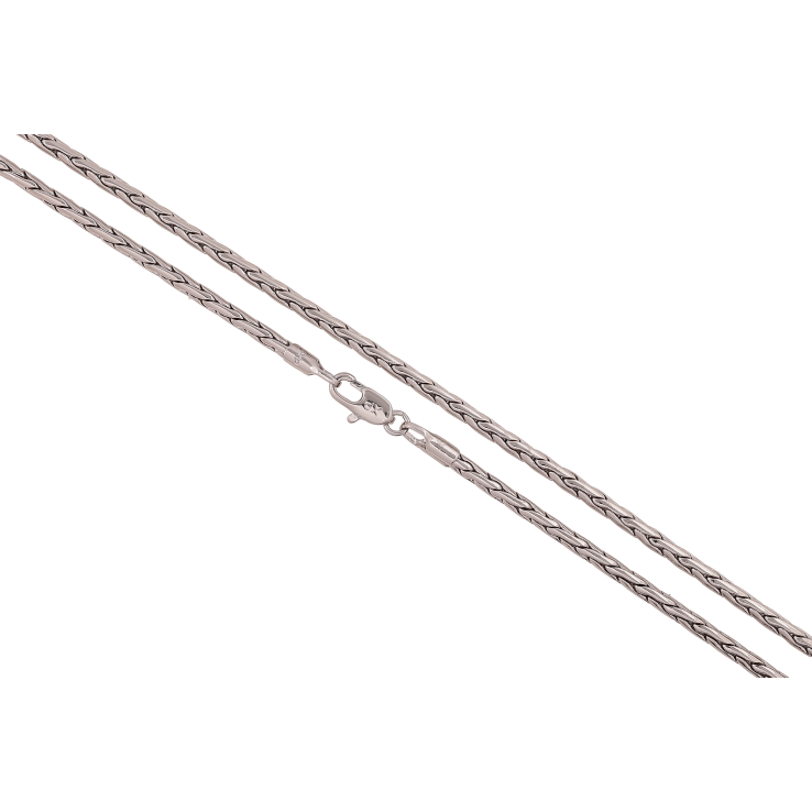 Цепочка Xuping цвет Родий "Плетение Колосок" длина 50см х 2мм фото №13 Цепочка Xuping цвет Родий "Плетение Колосок" длина 50см х 2мм фото №13