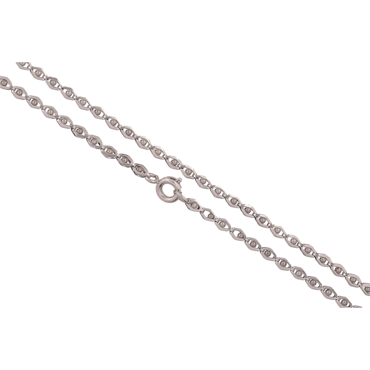 Цепочка Xuping цвет Родий "Плетение Фантазийное" длина 49см х 3мм фото №5