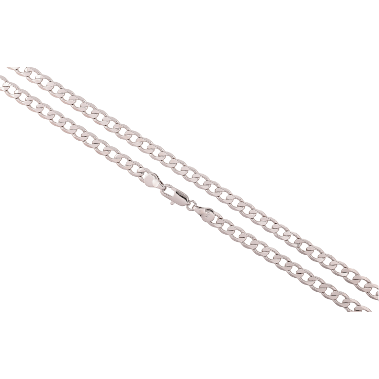 Ланцюжок Xuping колір Родій "Плетіння Панцирне" довжина 50см х 5мм фото №4