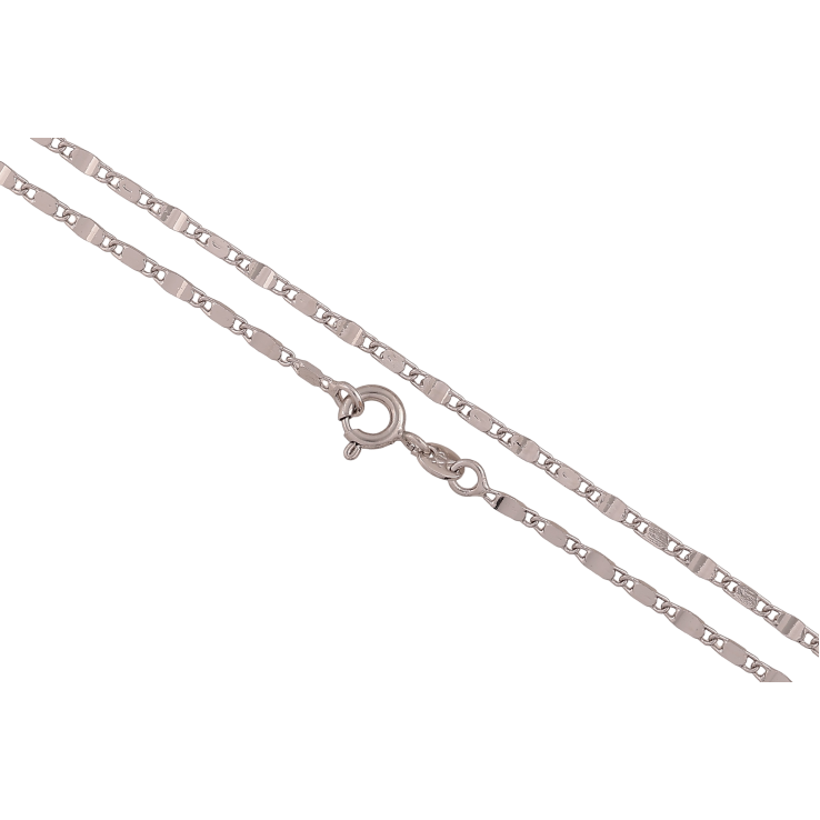 Ланцюжок Xuping колір Родій "Плетіння Морський ланцюг" довжина 45см х 2мм фото №23