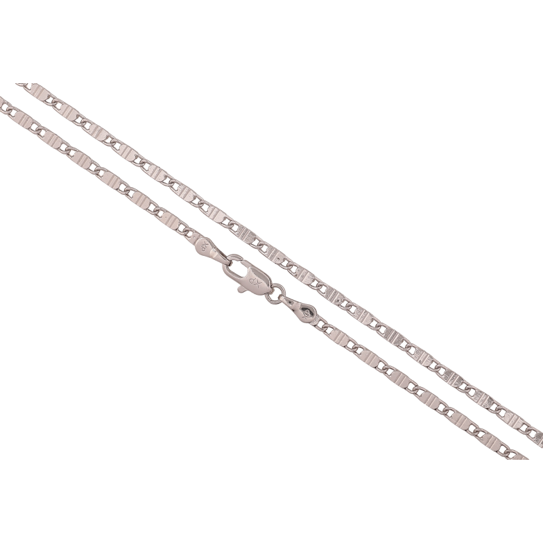 Ланцюжок Xuping колір Родій "Плетіння Морський ланцюг" довжина 50см х 2мм фото №1