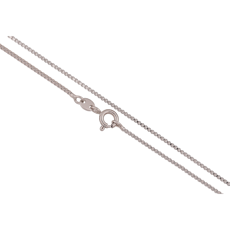 Цепочка Xuping цвет Родий "Плетение Венецианское" длина 45см х 1мм фото №1 Цепочка Xuping цвет Родий "Плетение Венецианское" длина 45см х 1мм фото №1