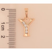 Кулон Xuping M&L цвет 18K "Буква Y" для цепочки до 5мм фото №2
