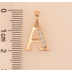 Кулон Xuping M&L колір 18K "Літера A" для ланцюжка до 5мм фото №2 Кулон Xuping M&L колір 18K "Літера A" для ланцюжка до 5мм фото №2