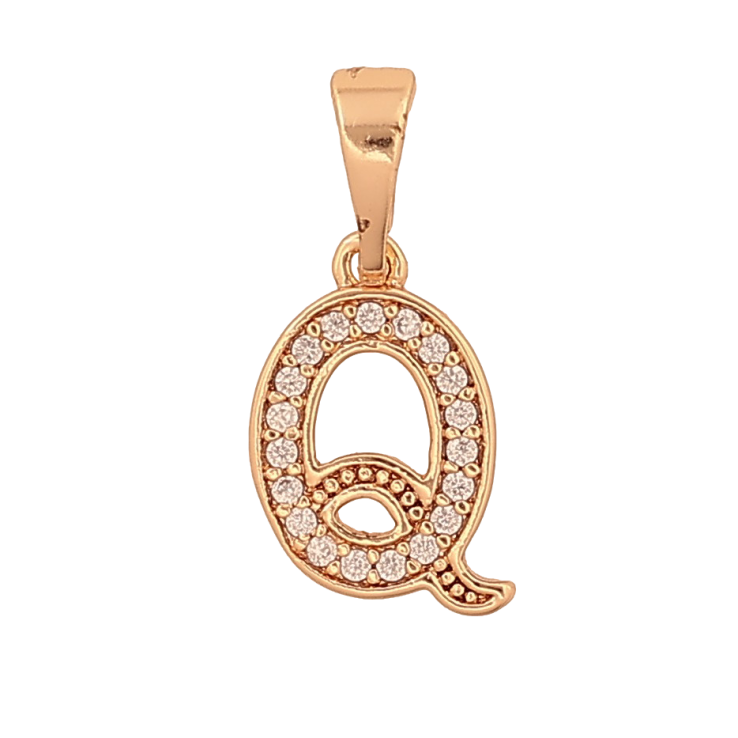 Кулон Xuping M&L колір 18K "Літера Q" для ланцюжка до 5мм фото №7