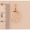 Кулон Xuping M&L цвет 18K "Буква О" для цепочки до 5мм фото №2