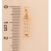 Кулон Xuping M&L колір 18K "Літера I" для ланцюжка до 5мм фото №2