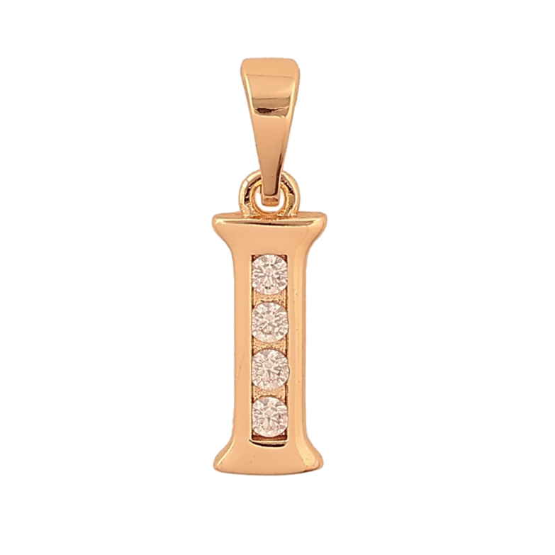 Кулон Xuping M&L колір 18K "Літера I" для ланцюжка до 5мм фото №2