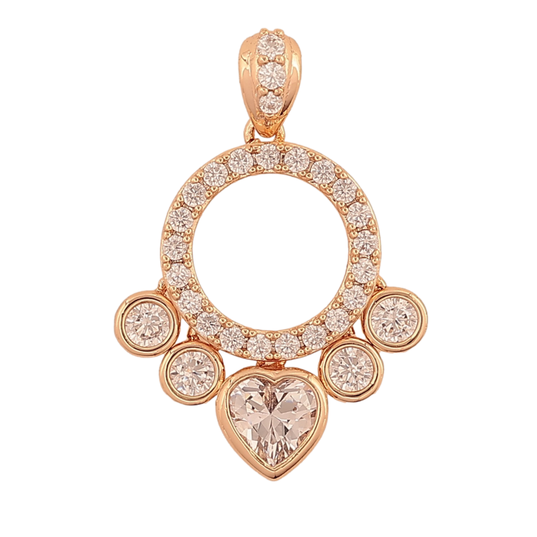 Кулон Xuping M&L цвет 18K "Узор с кристаллами" для цепочки до 4мм фото №1 Кулон Xuping M&L цвет 18K "Узор с кристаллами" для цепочки до 4мм фото №1