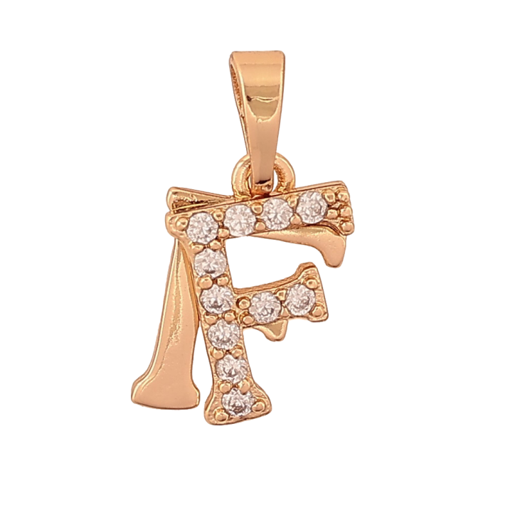 Кулон Xuping цвет Позолота 18K "Буква F с кристаллами" для цепочки до 5мм фото №13 Кулон Xuping цвет Позолота 18K "Буква F с кристаллами" для цепочки до 5мм фото №13