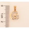Кулон Xuping цвет Позолота 18K "Буква G с кристаллами" для цепочки до 5мм фото №3