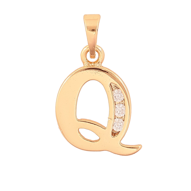 Кулон Xuping цвет Позолота 18K "Буква Q" для цепочки до 5мм фото №1 Кулон Xuping цвет Позолота 18K "Буква Q" для цепочки до 5мм фото №1