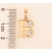 Кулон Xuping цвет Позолота 18K "Буква B" для цепочки до 5мм фото №2 Кулон Xuping цвет Позолота 18K "Буква B" для цепочки до 5мм фото №2