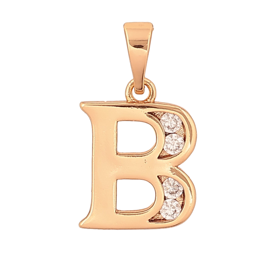 Кулон Xuping цвет Позолота 18K "Буква B" для цепочки до 5мм фото №1 Кулон Xuping цвет Позолота 18K "Буква B" для цепочки до 5мм фото №1