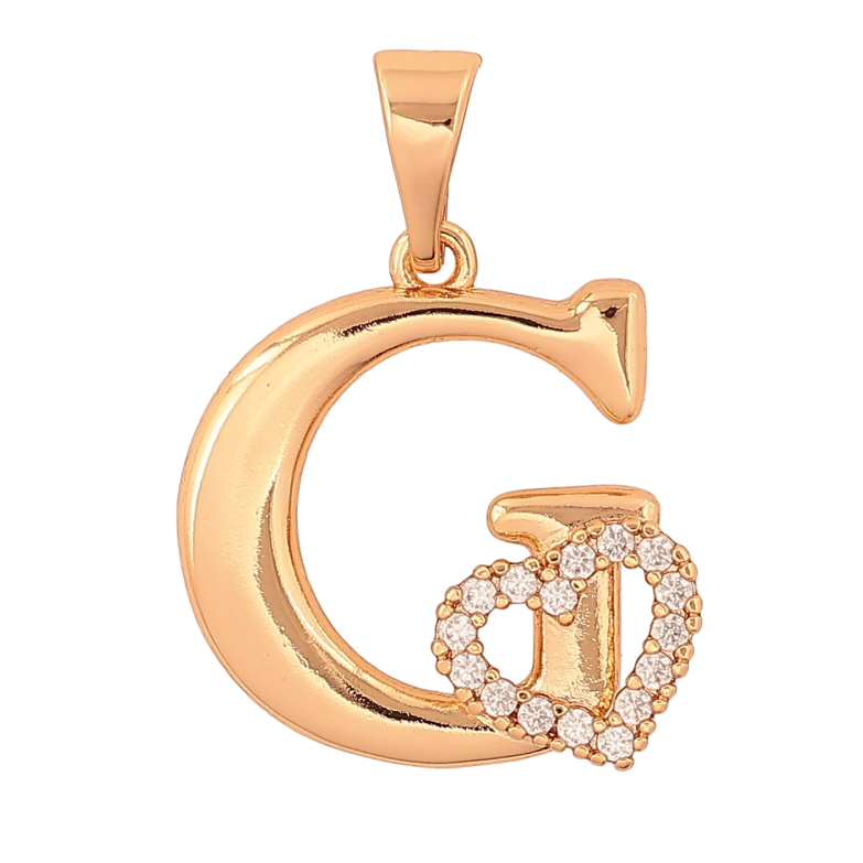 Кулон Xuping цвет Позолота 18K "Буква G с сердечком" для цепочки до 7мм фото №1 Кулон Xuping цвет Позолота 18K "Буква G с сердечком" для цепочки до 7мм фото №1