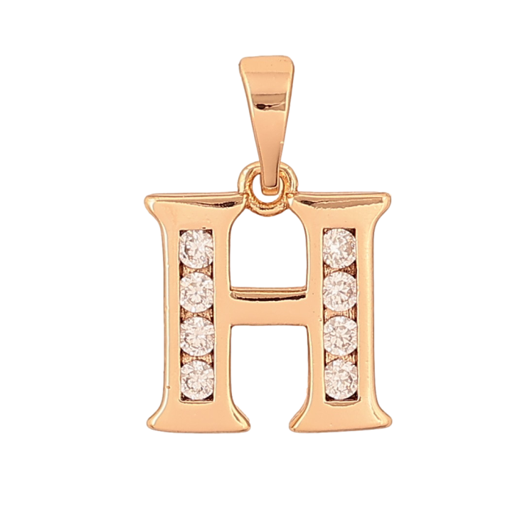 Кулон Xuping цвет Позолота 18K "Буква H" для цепочки до 5мм фото №6 Кулон Xuping цвет Позолота 18K "Буква H" для цепочки до 5мм фото №6