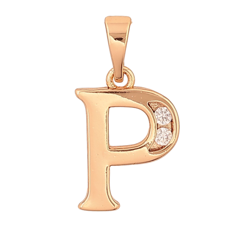 Кулон Xuping цвет Позолота 18K "Буква P" для цепочки до 5мм фото №1 Кулон Xuping цвет Позолота 18K "Буква P" для цепочки до 5мм фото №1