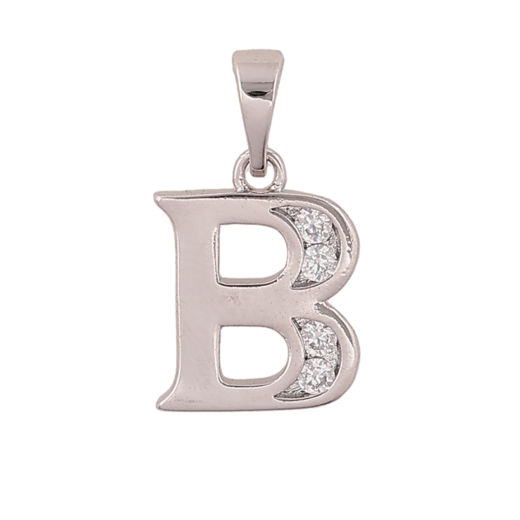 Кулон Xuping цвет Родий "Буква B" для цепочки до 5мм фото №25 Кулон Xuping цвет Родий "Буква B" для цепочки до 5мм фото №25