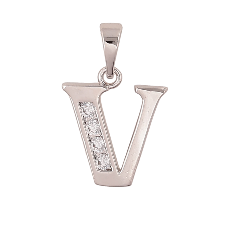 Кулон Xuping цвет Родий "Буква V" для цепочки до 5мм фото №21 Кулон Xuping цвет Родий "Буква V" для цепочки до 5мм фото №21
