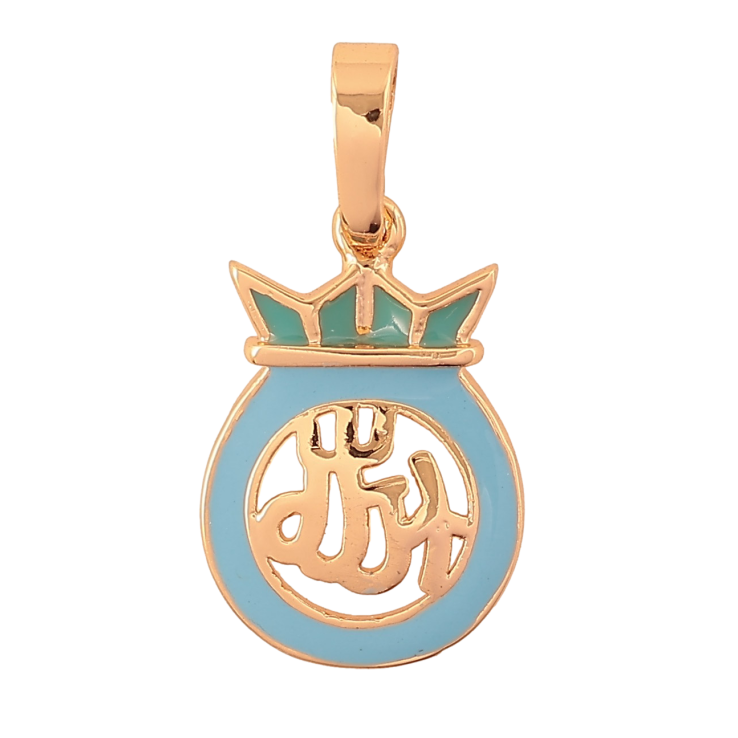 Кулон Xuping цвет Позолота 18K "Декоративная подвеска с эмалью и надписью Аллах" для цепочки до 6мм фото №10