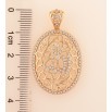 Кулон Xuping колір Позолота 18K "Декоративний різьблений орнамент з кристалами та написом Аллах" для ланцюжка до 5мм фото №3