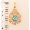 Кулон Xuping цвет Позолота 18K "Фигурная подвеска с эмалью и надписью Аллах" для цепочки до 6мм фото №3 Кулон Xuping цвет Позолота 18K "Фигурная подвеска с эмалью и надписью Аллах" для цепочки до 6мм фото №3