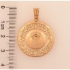 Кулон Xuping колір Позолота 18K "Медальйон з меандровим орнаментом та написом Аллах" для ланцюжка до 6мм фото №3