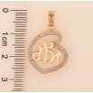 Кулон Xuping колір Позолота 18K "Мусульманська підвіска з написом Аллах та кристалами" для ланцюжка до 5мм фото №3 Кулон Xuping колір Позолота 18K "Мусульманська підвіска з написом Аллах та кристалами" для ланцюжка до 5мм фото №3