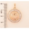 Кулон Xuping цвет Позолота 18K "Мусульманская подвеска с надписью Аллах в кристальном колечке" для цепочки до 5мм фото №4
