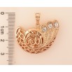 Кулон Xuping цвет Позолота 18K "Мусульманская подвеска с резной надписью Аллах и вставками кристаллов" для цепочки до 7мм фото №3