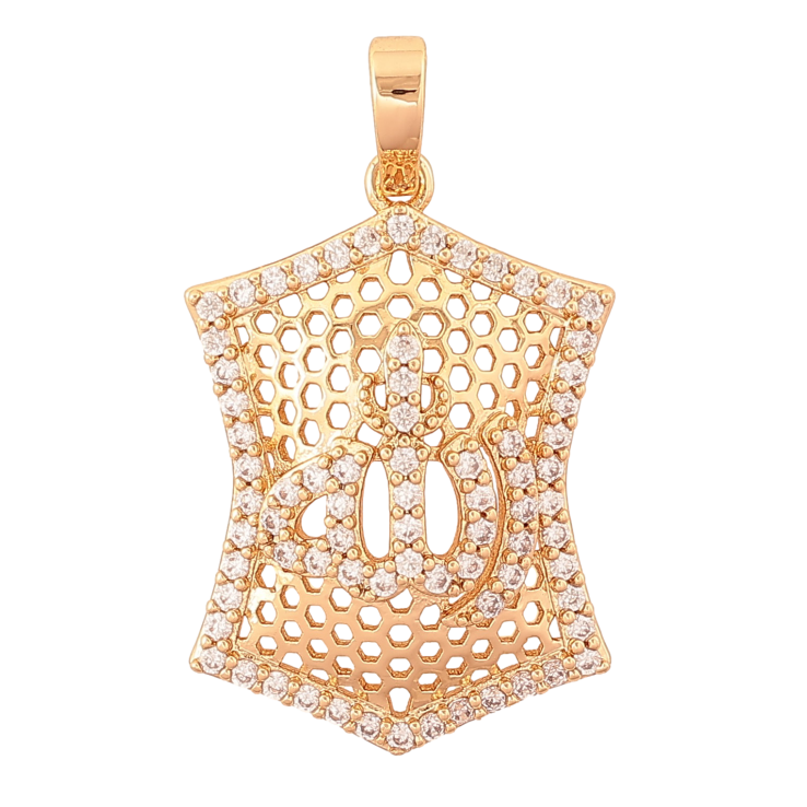 Кулон Xuping цвет Позолота 18K "Мусульманская подвеска с надписью Аллах" для цепочки до 6мм фото №2 Кулон Xuping цвет Позолота 18K "Мусульманская подвеска с надписью Аллах" для цепочки до 6мм фото №2