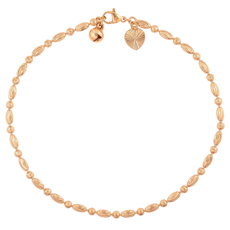 Браслет Xuping цвет Позолота 18K на ногу "Цепочка Перлина с узором" размер 27см х 3мм фото №1 Браслет Xuping цвет Позолота 18K на ногу "Цепочка Перлина с узором" размер 27см х 3мм фото №1