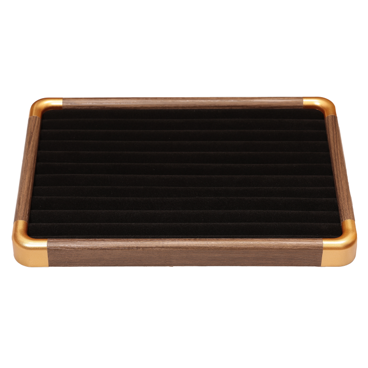 Підставка під каблучки Планшет 11 рядів, пластик з візерунком під дерево дшв-35х24х3см фото №12