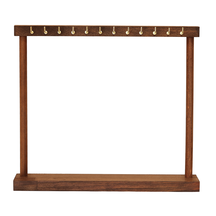 Підставка під ланцюжки браслети Дерев'яна 30х26.5х7.5см (12 металевих гачків) дивіться опис фото №17