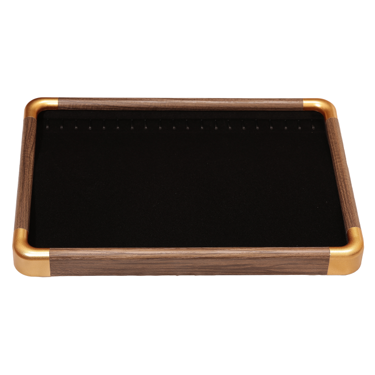 Підставка під ланцюжки, браслети Планшет з 20 гачками, пластик з візерунком під дерево дшв-35х24х3см фото №10