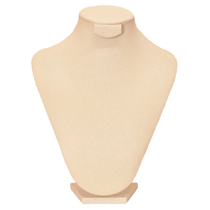 Підставка шия під кольє, ланцюжки, сережки молочна ВШ - 26х21см фото №8