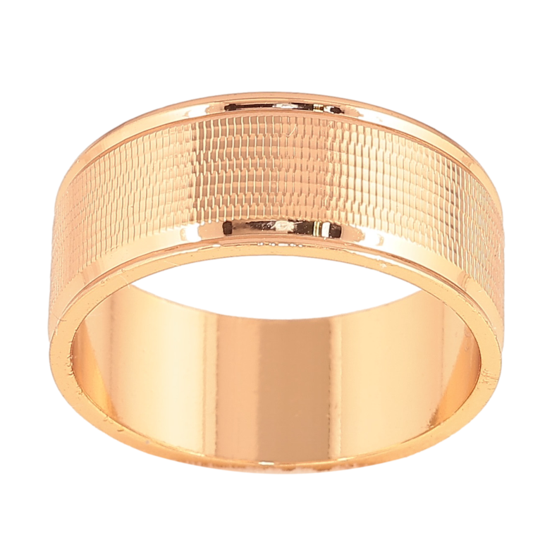 Каблучка Xuping колір Позолота 18K "Обручка з візерунком" шир. 8мм фото №1