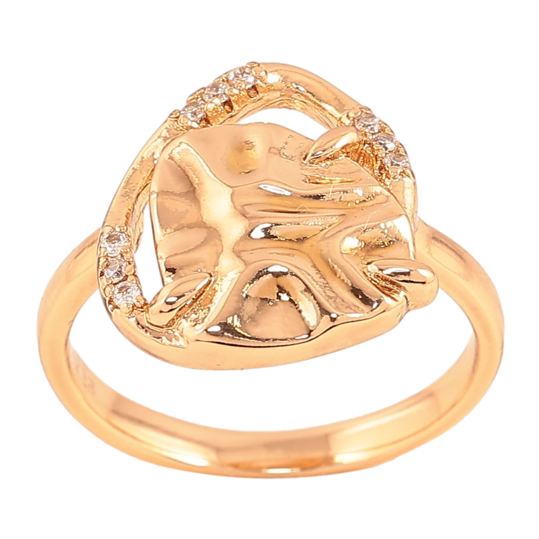 Кольцо Xuping цвет Позолота 18K "Узор с  кристаллами"  фото №1