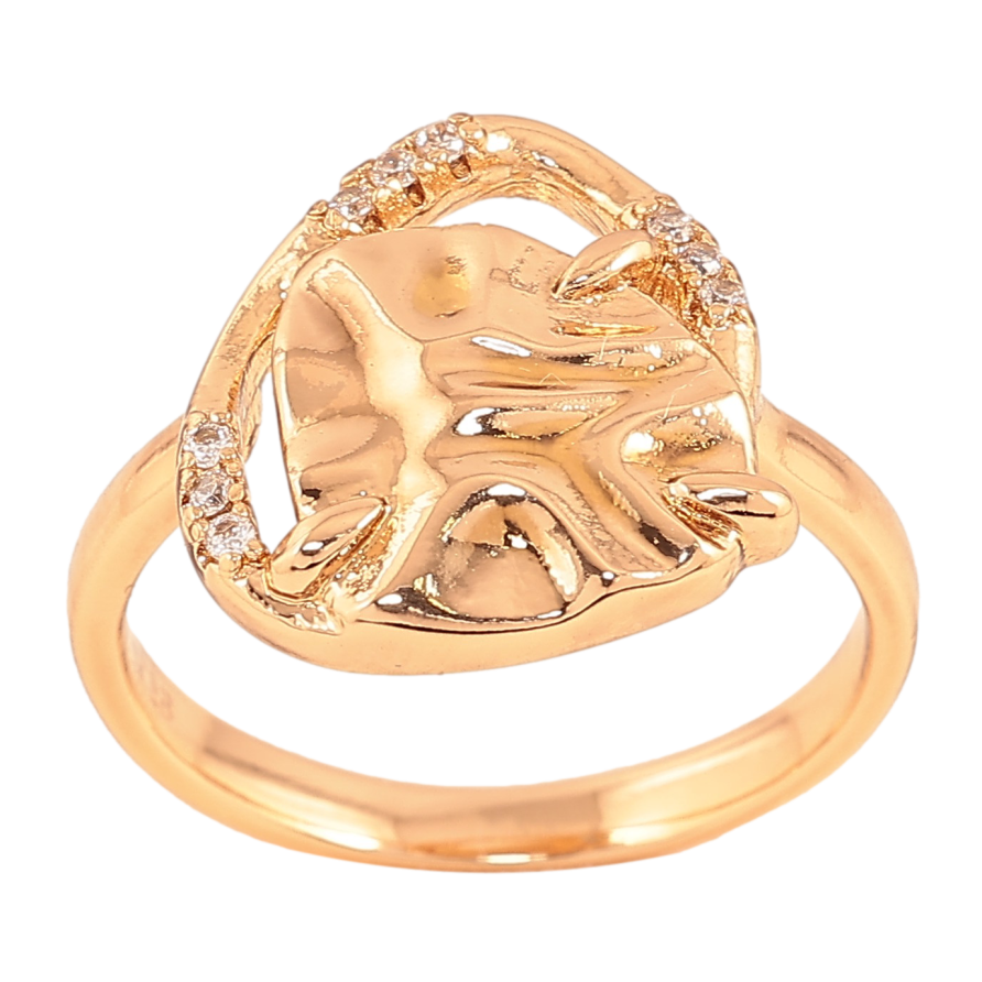 Кольцо Xuping цвет Позолота 18K "Узор с  кристаллами"  фото №1