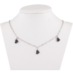 Кольє Xuping ТТМ Stainless Steel колір Родій "Сердечка" довжина 45-50см х 2мм фото №2 Кольє Xuping ТТМ Stainless Steel колір Родій "Сердечка" довжина 45-50см х 2мм фото №2