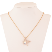 Кулон на ланцюжку Xuping колір 18K з кр-ми Swarovski "Зірка з кристалом АВ" довжина 40-45см х 1.5мм фото №2