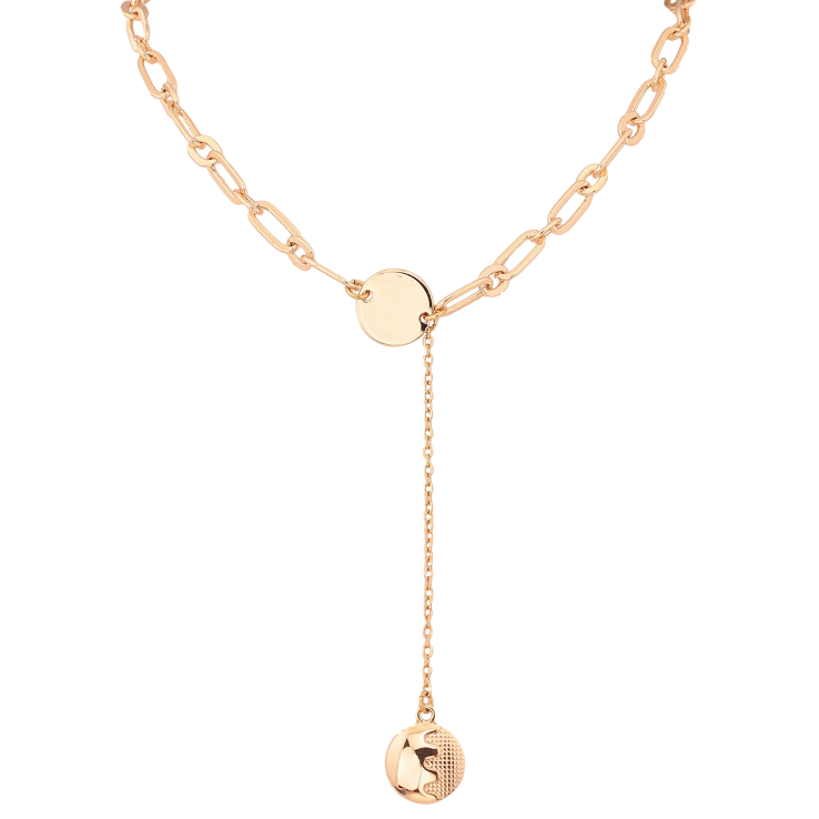 Кольє Xuping M&L колір 18К "Ланцюжок з декоративною підвіскою" розмір 42-47см х 5-12мм фото №16