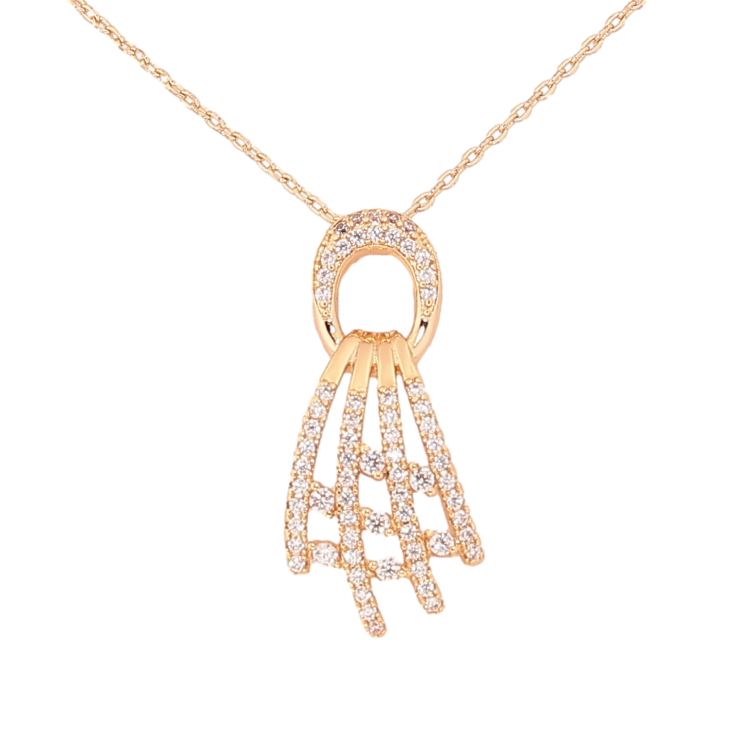 Кулон на ланцюжку Xuping M&L колір 18К "Візерунок з кристалами" розмір 44см х 1мм фото №14 Кулон на ланцюжку Xuping M&L колір 18К "Візерунок з кристалами" розмір 44см х 1мм фото №14